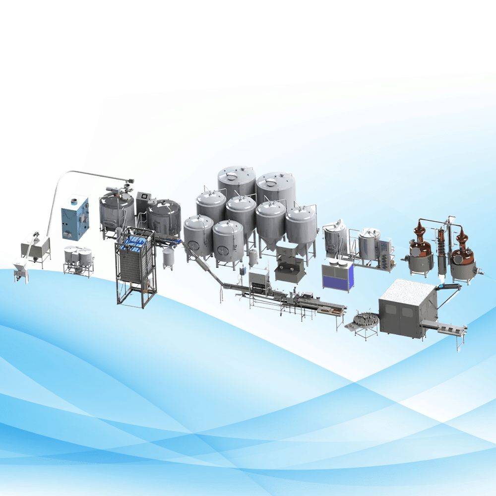 Equipos de elaboración de cerveza automatizados