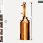 Copper Moonshine Pot Still Kit, 5 Gallon - Clawhammer Supply