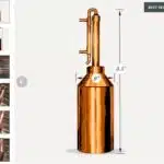 Copper Moonshine Pot Still Kit, 5 Gallon - Clawhammer Supply